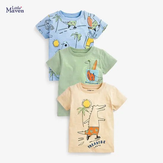 Kid Unisex Clothing Children′s Printed Cartoon Soft Pure Cotton Long Sleeve for Autumn Kid Clothes 