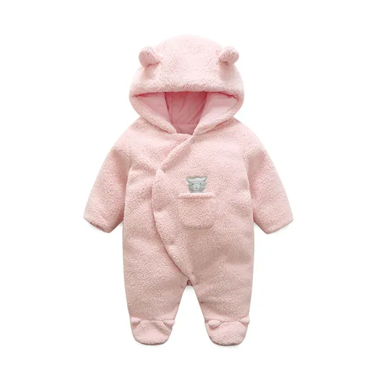 Winter Baby Garment Infant Lamb Fleece Jumpsuit Baby Winter Jumpsuit Newborn Jumpsuit Newborn Baby Garment Baby Wear Infant Jumpsuit Baby Clothes Kids Clothes 