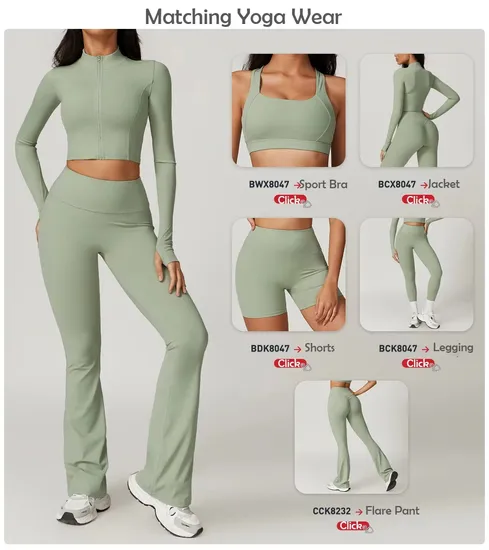 Wholesale Gym Fitness Long Sleeve Jacket Leggings Sports Suits Women Fitness Yoga Set 