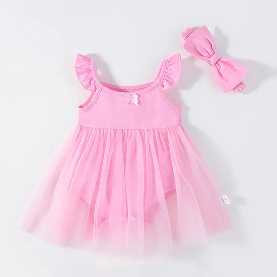 1PCS Private Label Rts Summer Newborn Infant Toddler Boys Girls Clothes Sleeveless Cotton DOT Bodysuit Baby Romper 