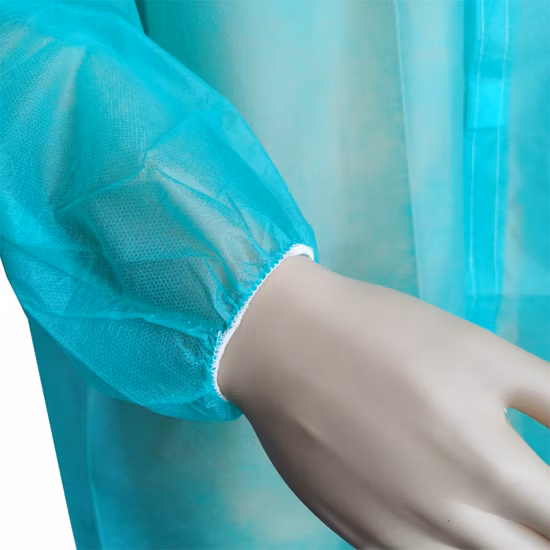 Protective Disposable Lab Coat Apparel & Garments Nonwoven PP Labcoat