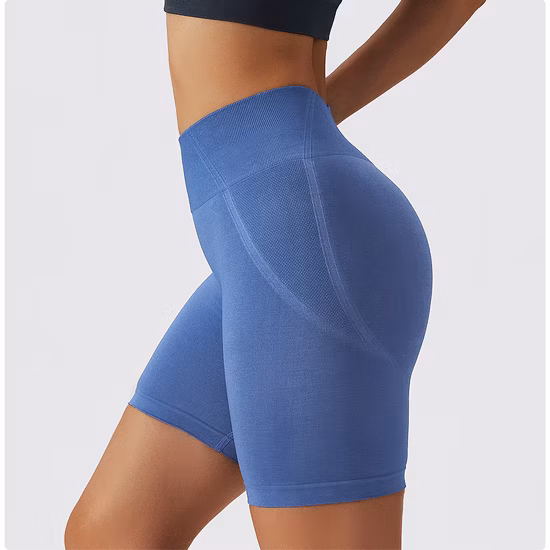 Top Selling Push up Seamless Activewear Peach Hip Yoga Biker Shorts for Sports Teens Girls, Custom Sexy Gym Street Wear High Waist Tights Athletic Shorts